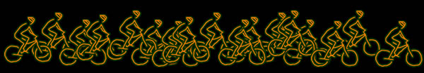 grupo de bicicletas no escuro
