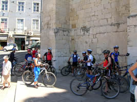 ciclista na S� de Lisboa